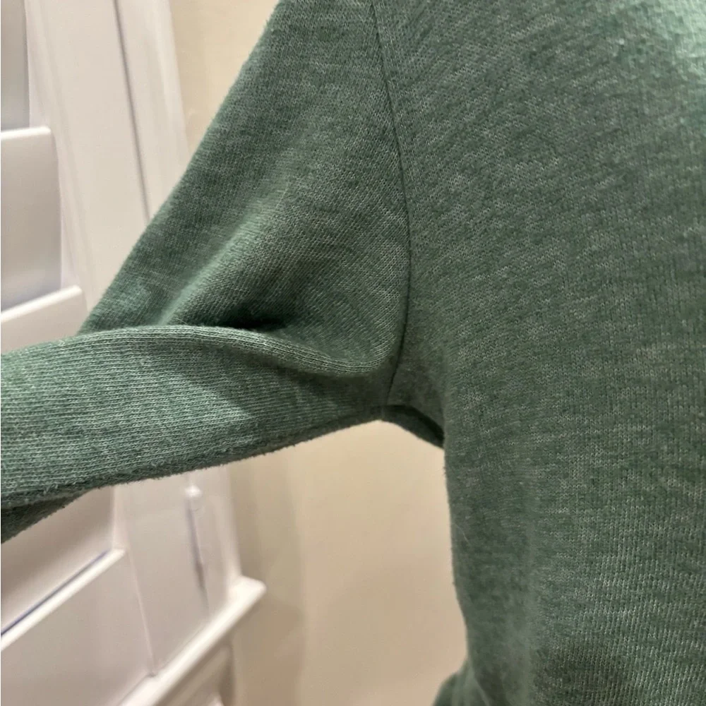 Prana Seafoam Green Hooded Henley Sweatshirt - Picture 3 of 5